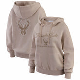 NBA - Milwaukee Bucks WEAR by Erin Andrews Women's Washed Pullover Crewdie - Tan