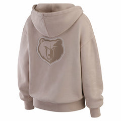 NBA - Memphis Grizzlies WEAR by Erin Andrews Women's Washed Pullover Crewdie - Tan