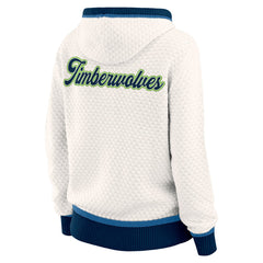 NBA - Minnesota Timberwolves WEAR by Erin Andrews Women's Plus Size Hoodie Sweater - Cream