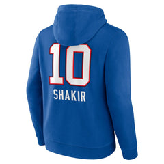 Khalil Shakir Buffalo Bills Team Wordmark Name & Number Pullover Hoodie Royal - NFL