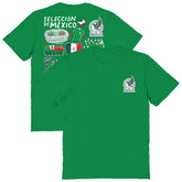 Mexico National Team Vive La Fete Women's Impressions Artwork T-Shirts - Green