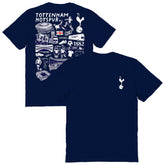 Tottenham Hotspur Vive La Fete Women's Impressions Artwork T-Shirts - Navy