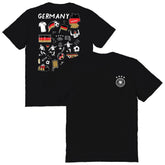 Germany National Team Vive La Fete Women's Impressions Artwork T-Shirts - Black