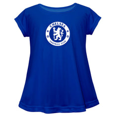 Chelsea Vive La Fete Girls Youth Color Badge A-Line Top - Blue