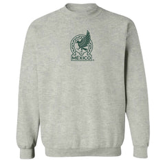 Mexico National Team Vive La Fete Women's Color Badge Pullover Sweatshirt - Heather Gray