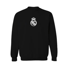 Real Madrid Vive La Fete Women's Color Badge Pullover Sweatshirt - Black