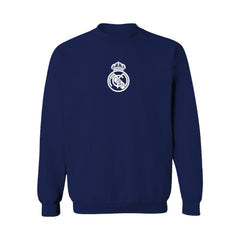 Real Madrid Vive La Fete Women's Color Badge Pullover Sweatshirt - Navy