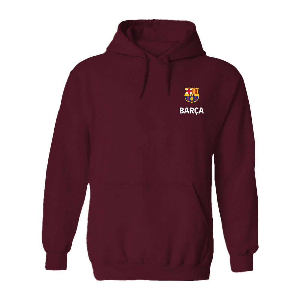 Barcelona Vive La Fete Women's Color Badge Pullover Hoodie - Maroon