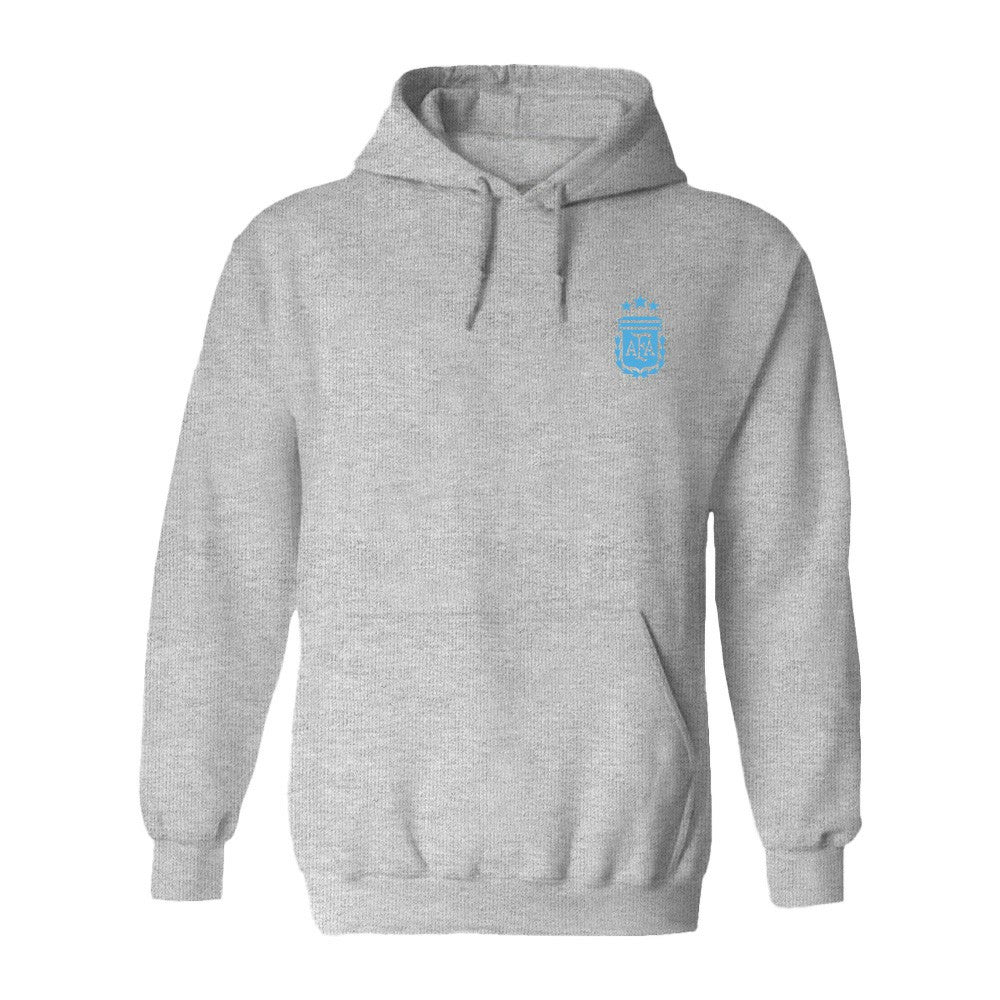 Argentina National Team Vive La Fete Women's Color Badge Pullover Hoodie - Heather Gray
