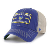 47 brand - Golden State Warriors '47 Wabash Patch Clean Up Adjustable Hat - Royal/Tan