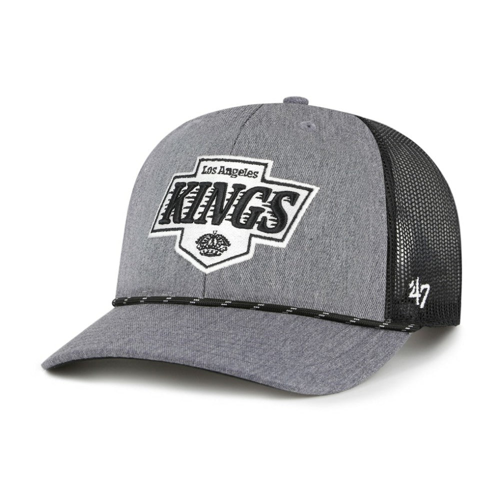 Los Angeles Kings - '47 Carbon Rope Trucker Adjustable Hat Gray