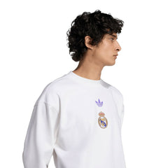 Adidas Real Madrid Lifestyler Sweatshirt - White