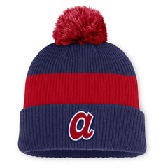 Atlanta Braves Nike Cooperstown Collection Peak Standard Cuffed Knit Hat with Pom Online