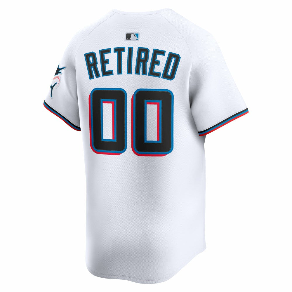 Miami Marlins Nike Home Limited Pick-A-Player Retired Roster Jersey - White | MLB Jerseys