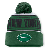 New York Jets Center Cuffed Knit Hat with Pom Green - Fanatics