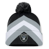 Las Vegas Raiders Women's Cornerback Cuffed Knit Hat with Pom Black - Fanatics