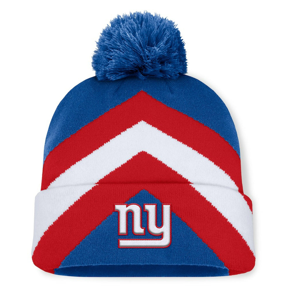 New York Giants Women's Cornerback Cuffed Knit Hat with Pom Royal - Fanatics