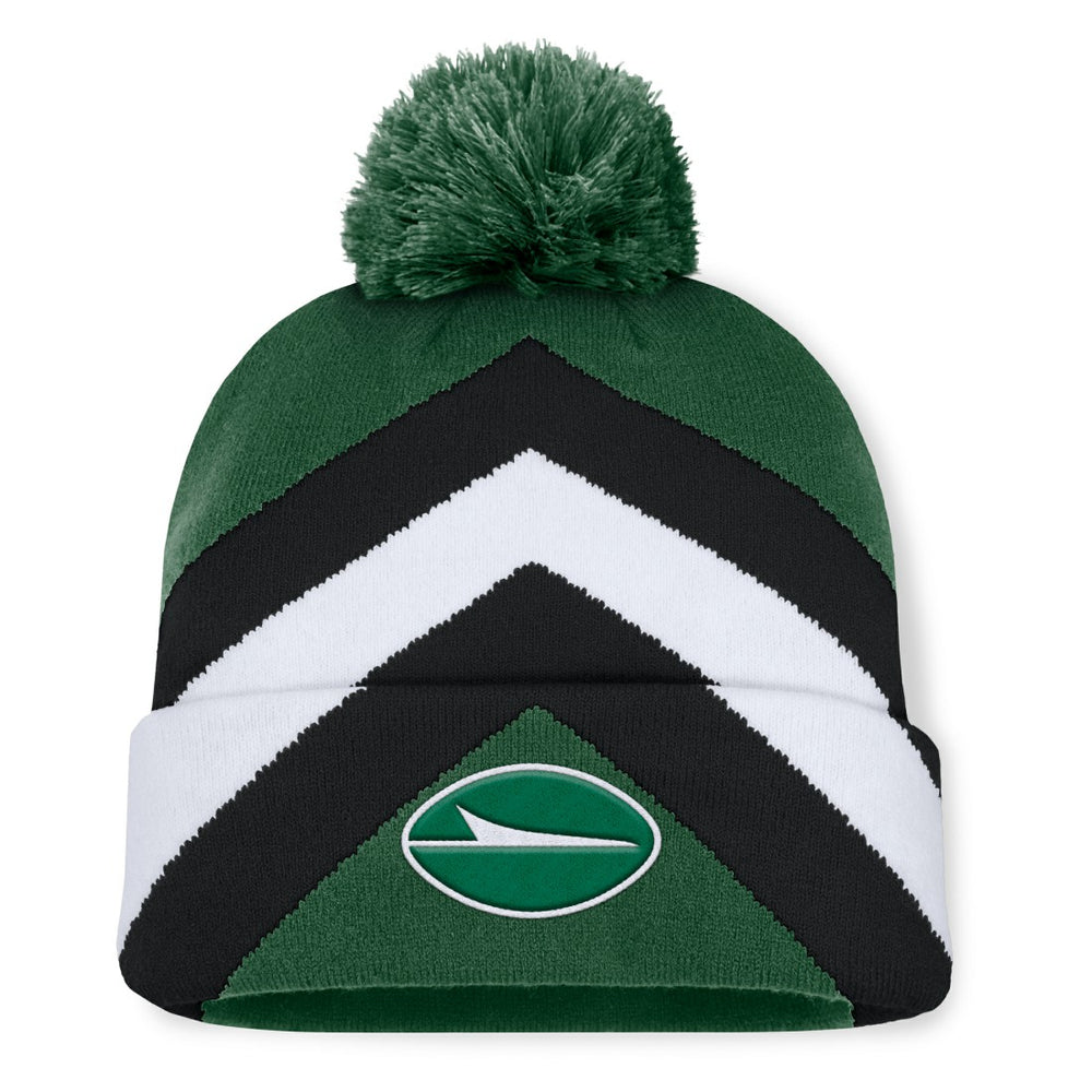 New York Jets Women's Cornerback Cuffed Knit Hat with Pom Green - Fanatics