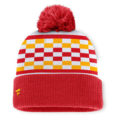 Kansas City Chiefs Women's End Zone Cuffed Knit Hat with Pom Red - Fanatics