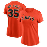 Justin Verlander San Francisco Giants Nike Women's Cooperstown Collection Fuse Name & Number T-Shirt Lifestyle