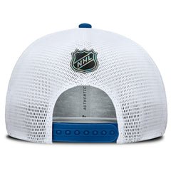 New York Rangers Fanatics Centennial Authentic Pro Structured Trucker Adjustable Hat Blue/White