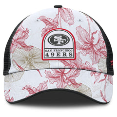 San Francisco 49ers Tropical Adjustable Trucker Hat White/Black - Fanatics