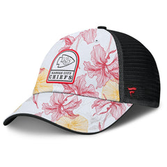 Kansas City Chiefs Tropical Adjustable Trucker Hat White/Black - Fanatics