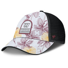 Washington Commanders Tropical Adjustable Trucker Hat White/Black - Fanatics