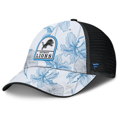 Detroit Lions Tropical Adjustable Trucker Hat White/Black - Fanatics