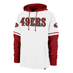 San Francisco 49ers '47 Trifecta Shortstop Pullover Hoodie White - 47 brand