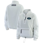 Seattle Kraken WEAR by Erin Andrews Women's Polar Fleece Quarter-Zip Jacket Gray