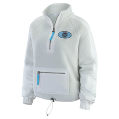 Utah Mammoth - WEAR by Erin Andrews Women's Polar Fleece Quarter-Zip Jacket Gray