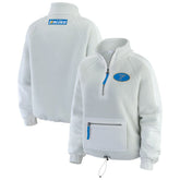 St. Louis Blues - WEAR by Erin Andrews Women's Polar Fleece Quarter-Zip Jacket Gray