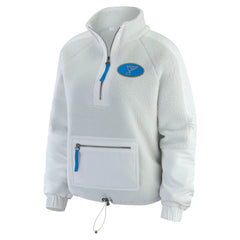 St. Louis Blues - WEAR by Erin Andrews Women's Polar Fleece Quarter-Zip Jacket Gray