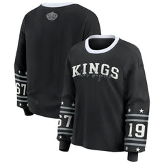 Los Angeles Kings - WEAR by Erin Andrews Women's Long-Sleeve Sport T-Shirt Black