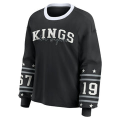 Los Angeles Kings - WEAR by Erin Andrews Women's Long-Sleeve Sport T-Shirt Black