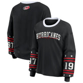 Carolina Hurricanes - WEAR by Erin Andrews Women's Long-Sleeve Sport T-Shirt Black