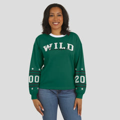 Minnesota Wild - WEAR by Erin Andrews Women's Long-Sleeve Sport T-Shirt Green