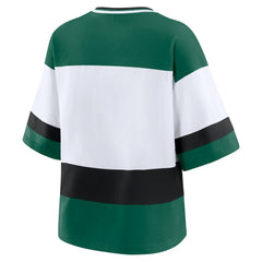 Minnesota Wild - WEAR by Erin Andrews Women's Jersey Style Tee Green/White