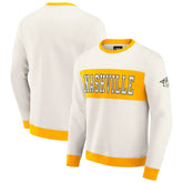 Nashville Predators - Darius Rucker Collection by Fanatics Colorblock Pullover Sweatshirt Cream