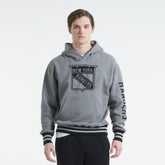 New York Rangers Todd Snyder by Fanatics Relaxed Canadian Fleece Hoodie Dark Heather Gray