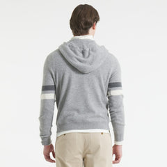 New York Rangers Todd Snyder by Fanatics Cashmere Hooded Sweater Athletic Heather Gray