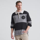 Los Angeles Kings - Todd Snyder by Fanatics Cashmere Rugby Sweater Athletic Heather Gray