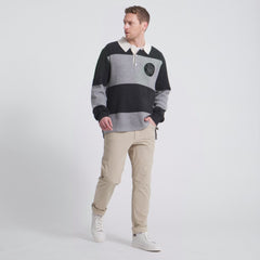 Los Angeles Kings - Todd Snyder by Fanatics Cashmere Rugby Sweater Athletic Heather Gray