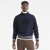 Edmonton Oilers - Todd Snyder by Fanatics Relaxed Canadian Fleece Turtleneck Navy