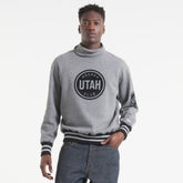 Utah Mammoth - Todd Snyder by Fanatics Relaxed Canadian Fleece Turtleneck Dark Heather Gray