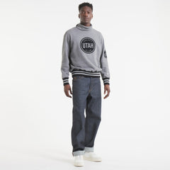 Utah Mammoth - Todd Snyder by Fanatics Relaxed Canadian Fleece Turtleneck Dark Heather Gray