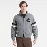 Vancouver Canucks - Todd Snyder by Fanatics Full-Zip Fleece Dark Heather Gray