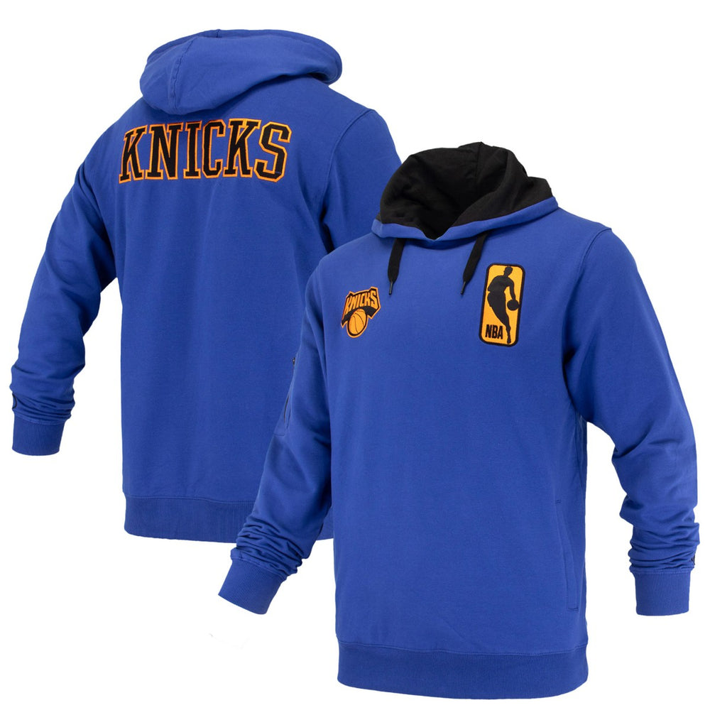 NBA - New York Knicks FISLL Unisex Logoman Shadow Collection Pullover Hoodie - Blue