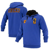 NBA - New York Knicks FISLL Unisex Logoman Shadow Collection Pullover Hoodie - Blue